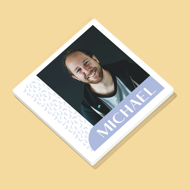 Foto En Handtekening: Jullie Namen - Onderzetter