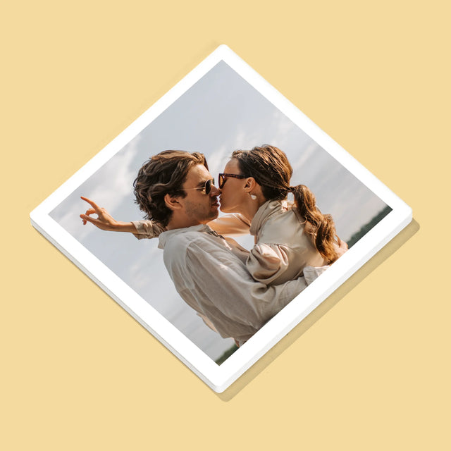 Fotocollage: To The Moon And Back - Onderzetter