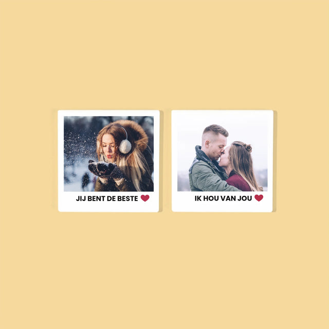 Foto En Handtekening: Positieve Gedachten - Onderzetter