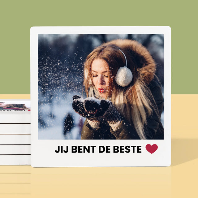 Foto En Handtekening: Positieve Gedachten - Onderzetter