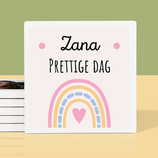 Fotocollage: Prettige Dag - Onderzetter