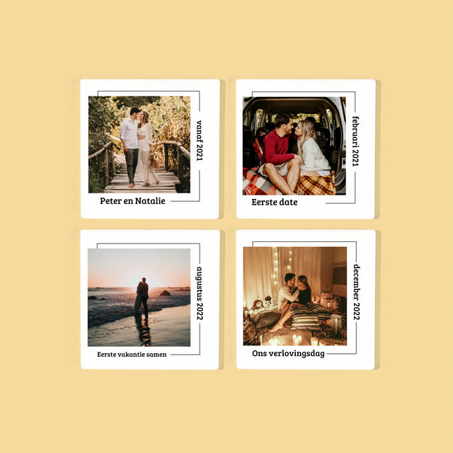 Onze Geschiedenis: Onze Momenten - Onderzetter