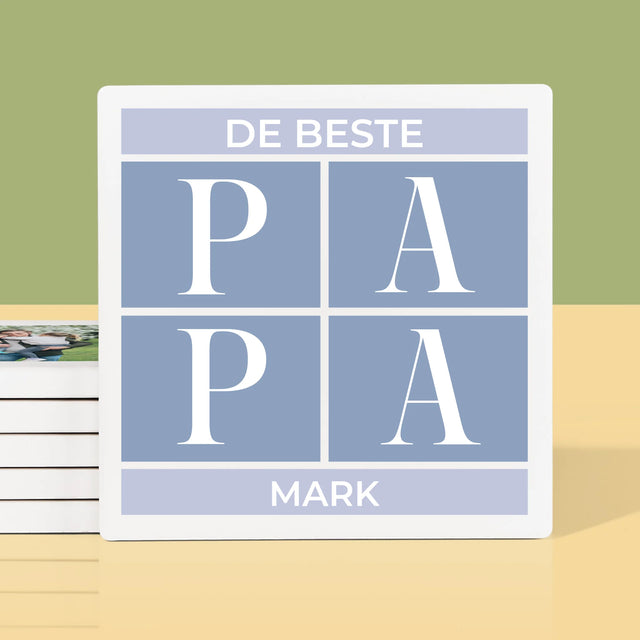 Fotocollage: Collage, De Beste Papa - Onderzetter