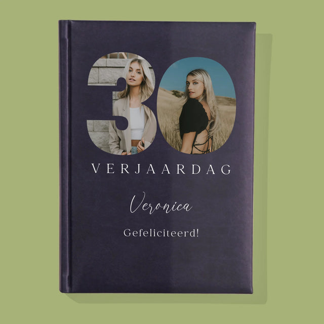 Woord Van Foto'S: 30E Verjaardag Handtekening - Notitieboek