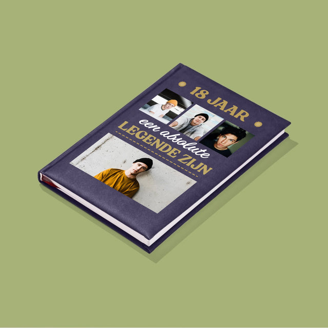 Fotocollage: 18 Jaar Een Legende Zijn - Notitieboek