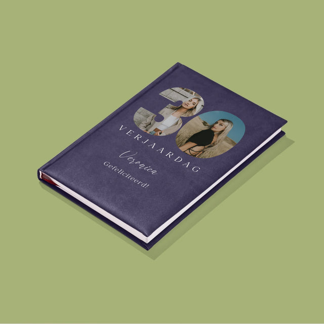 Woord Van Foto'S: 30E Verjaardag Handtekening - Notitieboek