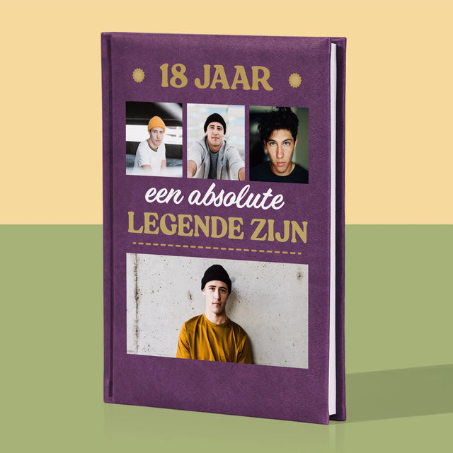 Fotocollage: 18 Jaar Een Legende Zijn - Notitieboek