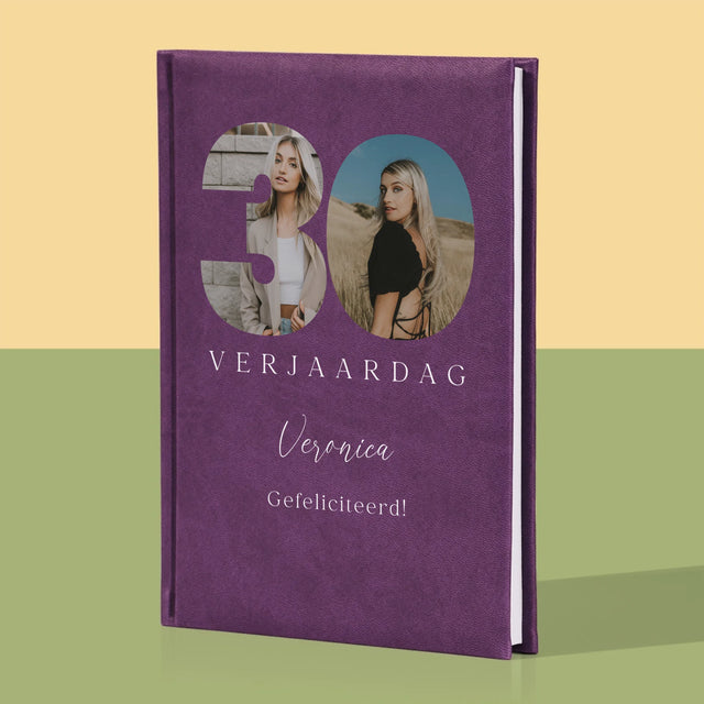 Woord Van Foto'S: 30E Verjaardag Handtekening - Notitieboek