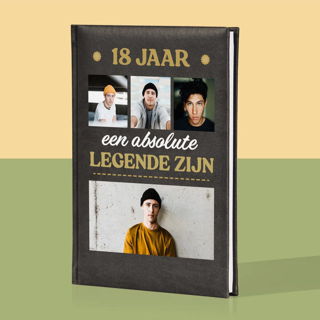 Fotocollage: 18 Jaar Een Legende Zijn - Notitieboek
