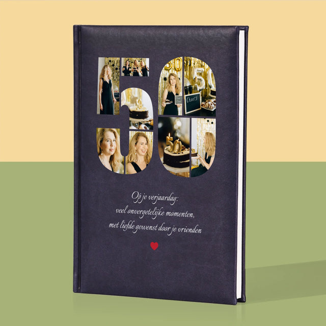 Vorm Van Foto'S: 50E Verjaardag Wensen - Notitieboek