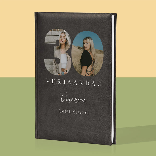 Woord Van Foto'S: 30E Verjaardag Handtekening - Notitieboek