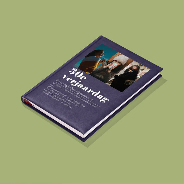 Fotocollage: 30E Verjaardag Definitie - Notitieboek
