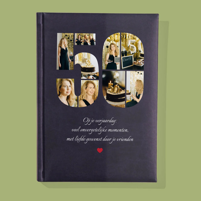Vorm Van Foto'S: 50E Verjaardag Wensen - Notitieboek