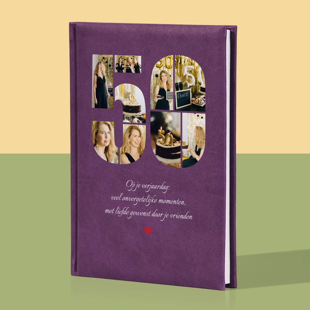 Vorm Van Foto'S: 50E Verjaardag Wensen - Notitieboek