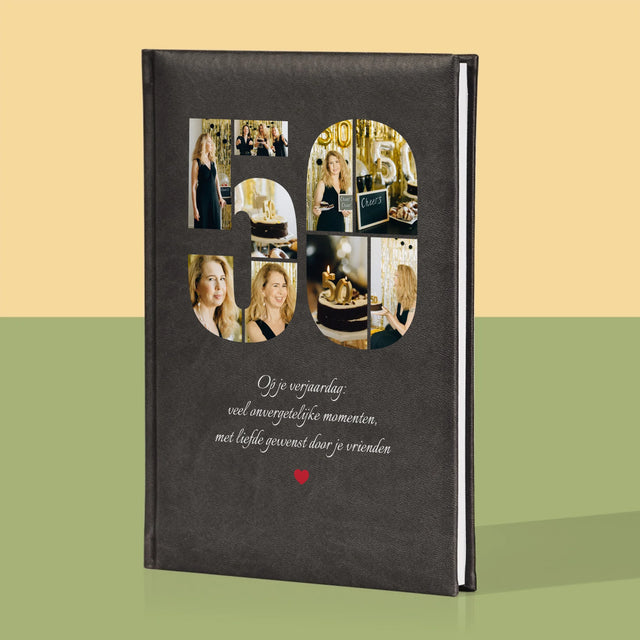 Vorm Van Foto'S: 50E Verjaardag Wensen - Notitieboek