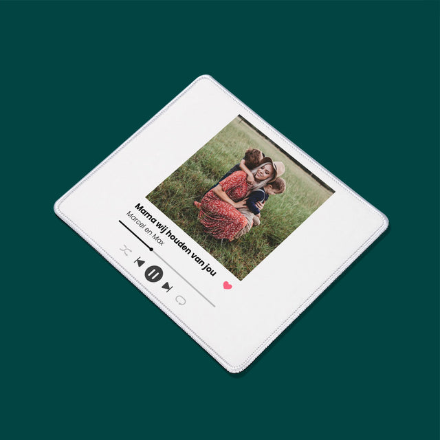 Foto En Handtekening: Mama Wij Houden Van Jou - Bureauonderlegger