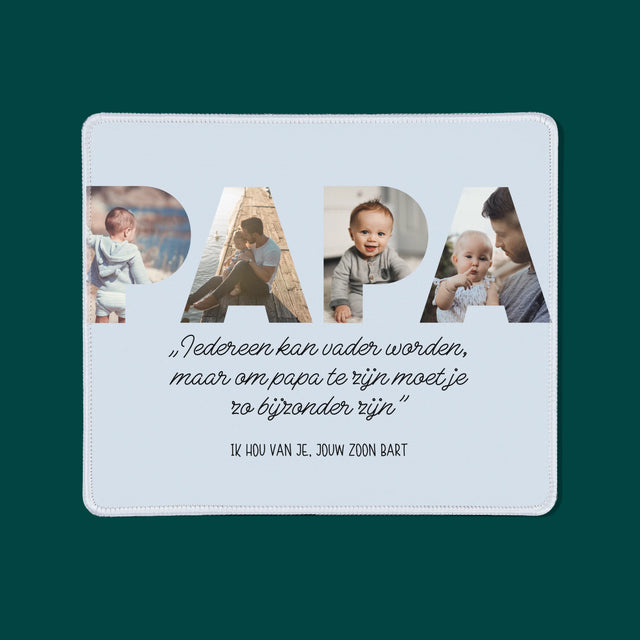 Woord Van Foto'S: Bijzondere Papa - Bureauonderlegger