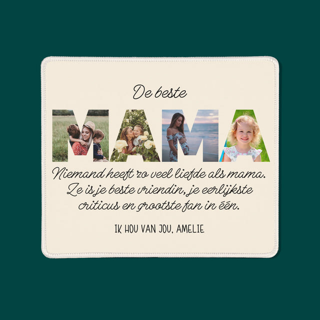 Woord Van Foto'S: De Beste Mama Ter Wereld - Bureauonderlegger