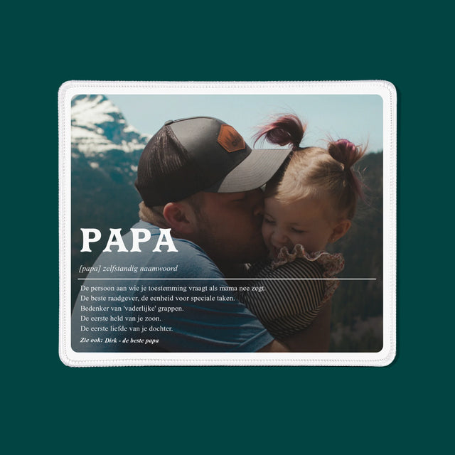 Foto En Handtekening: Definitie Papa - Bureauonderlegger