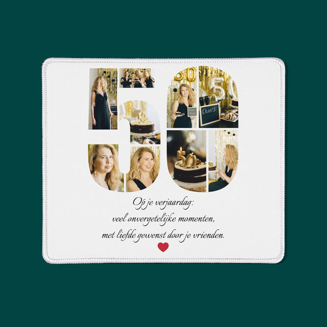 Vorm Van Foto'S: 50E Verjaardag Wensen - Bureauonderlegger