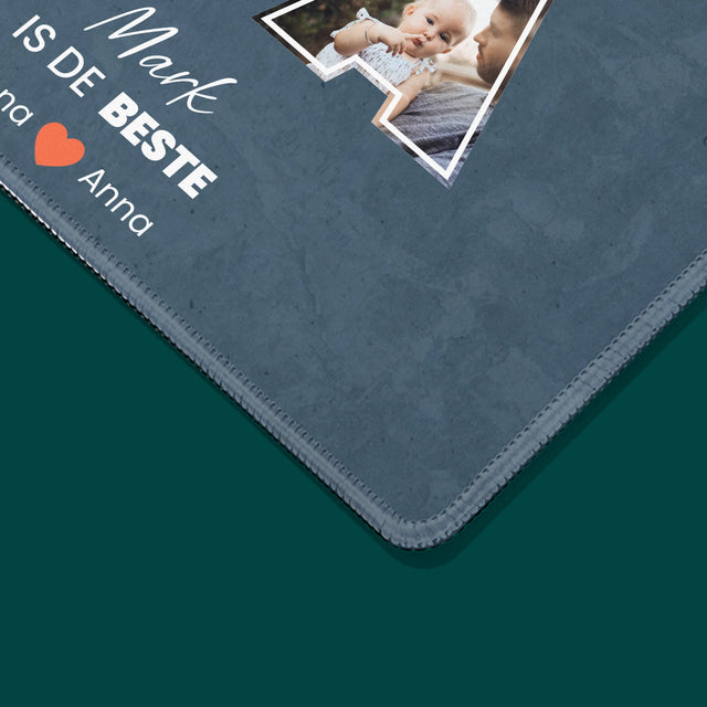 Fotocollage: Papa Is De Beste - Bureauonderlegger