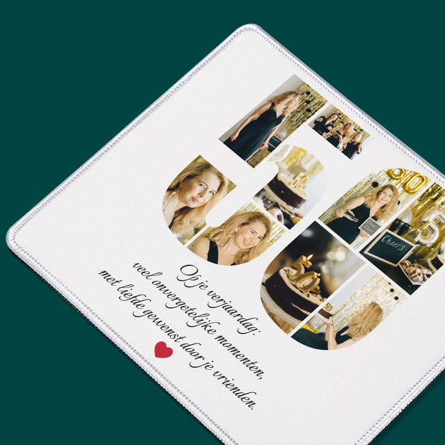 Vorm Van Foto'S: 50E Verjaardag Wensen - Bureauonderlegger