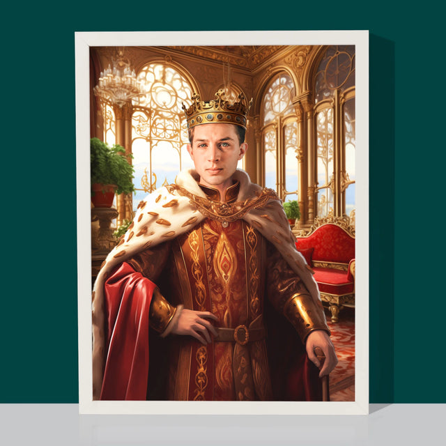 Koninklijk Portret: Heerser - Afdruk Met Frame 30X40 (Verticaal)