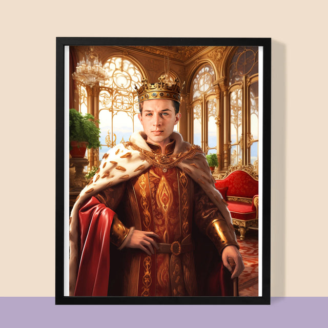 Koninklijk Portret: Heerser - Afdruk Met Frame 30X40 (Verticaal)