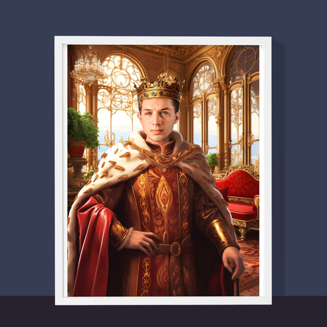 Koninklijk Portret: Heerser - Afdruk Met Frame 30X40 (Verticaal)