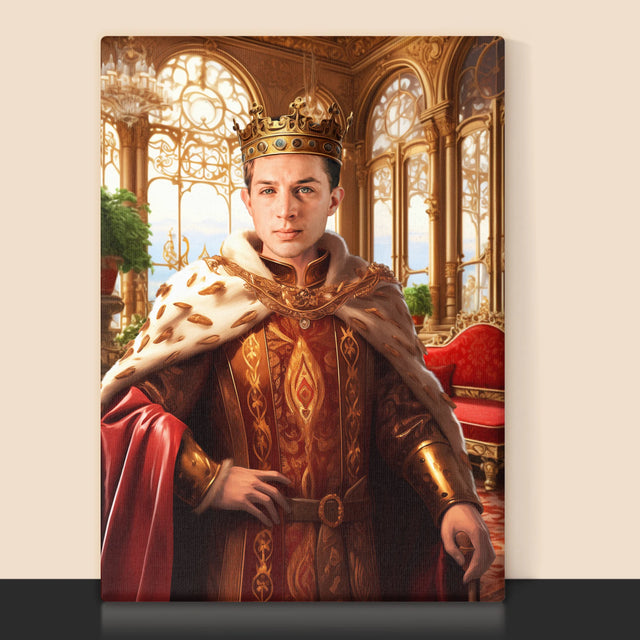 Koninklijk Portret: Heerser - Afdruk Met Frame 30X40 (Verticaal)