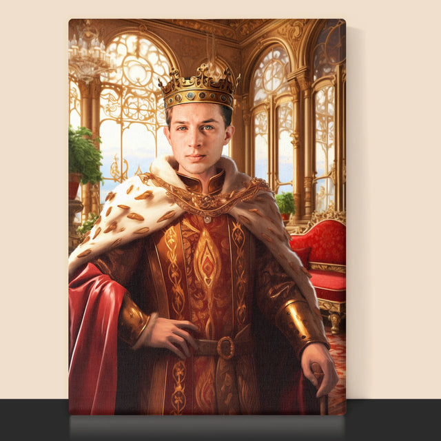 Koninklijk Portret: Heerser - Afdruk Met Frame 30X40 (Verticaal)