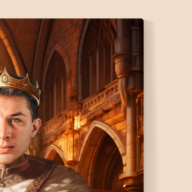 Koninklijk Portret: Koning - Afdruk Met Frame 30X40 (Verticaal)