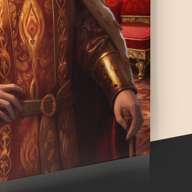 Koninklijk Portret: Heerser - Afdruk Met Frame 30X40 (Verticaal)