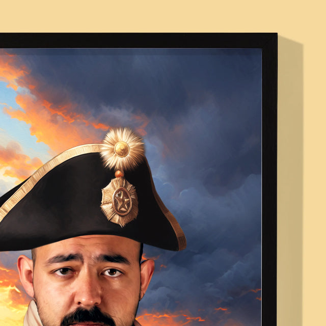 Koninklijk Portret: Generaal - Afdruk Met Frame 30X40 (Verticaal)