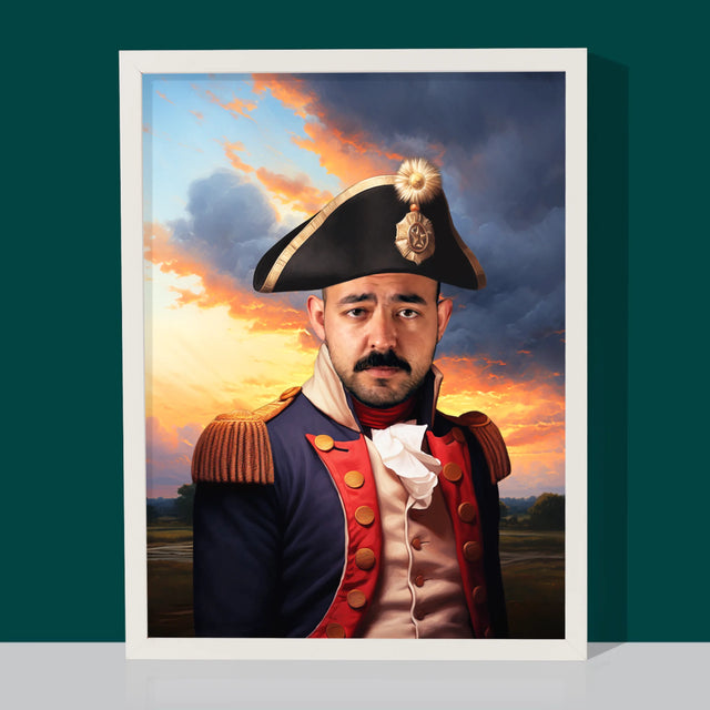 Koninklijk Portret: Generaal - Afdruk Met Frame 30X40 (Verticaal)