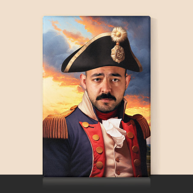 Koninklijk Portret: Generaal - Afdruk Met Frame 30X40 (Verticaal)