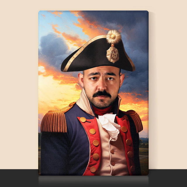 Koninklijk Portret: Generaal - Afdruk Met Frame 30X40 (Verticaal)