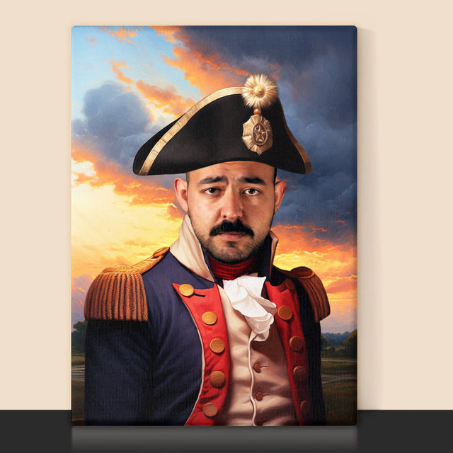 Koninklijk Portret: Generaal - Afdruk Met Frame 30X40 (Verticaal)