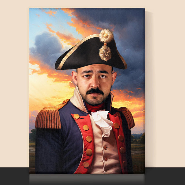 Koninklijk Portret: Generaal - Afdruk Met Frame 30X40 (Verticaal)