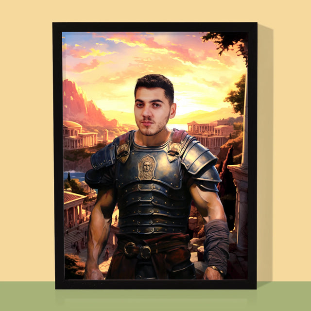 Koninklijk Portret: Romeins - Afdruk Met Frame 30X40 (Verticaal)