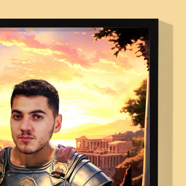 Koninklijk Portret: Romeins - Afdruk Met Frame 30X40 (Verticaal)