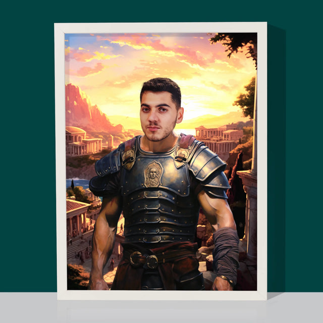 Koninklijk Portret: Romeins - Afdruk Met Frame 30X40 (Verticaal)