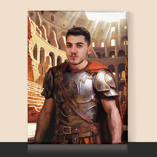 Koninklijk Portret: Gladiator - Afdruk Met Frame 30X40 (Verticaal)