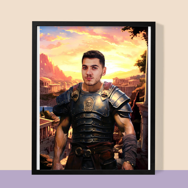 Koninklijk Portret: Romeins - Afdruk Met Frame 30X40 (Verticaal)