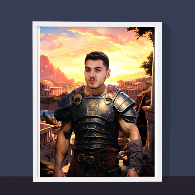 Koninklijk Portret: Romeins - Afdruk Met Frame 30X40 (Verticaal)