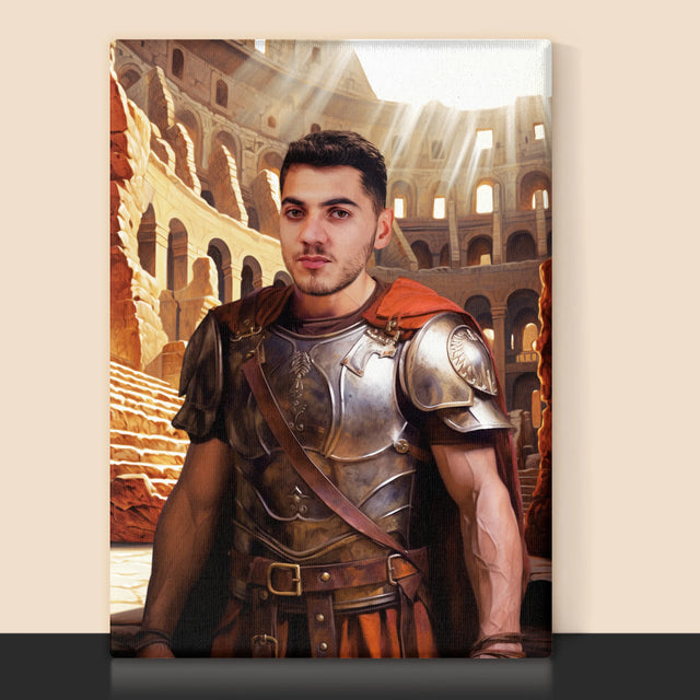 Koninklijk Portret: Gladiator - Afdruk Met Frame 30X40 (Verticaal)