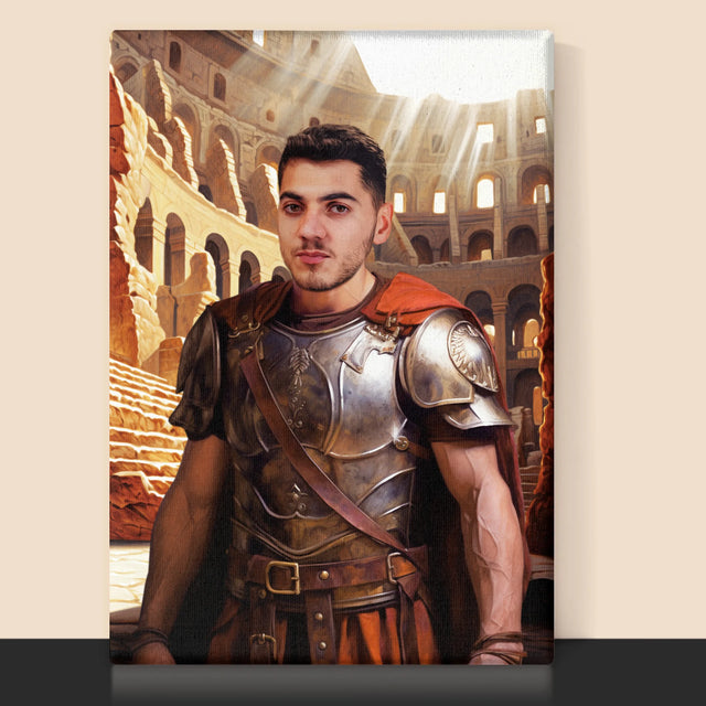 Koninklijk Portret: Gladiator - Afdruk Met Frame 30X40 (Verticaal)