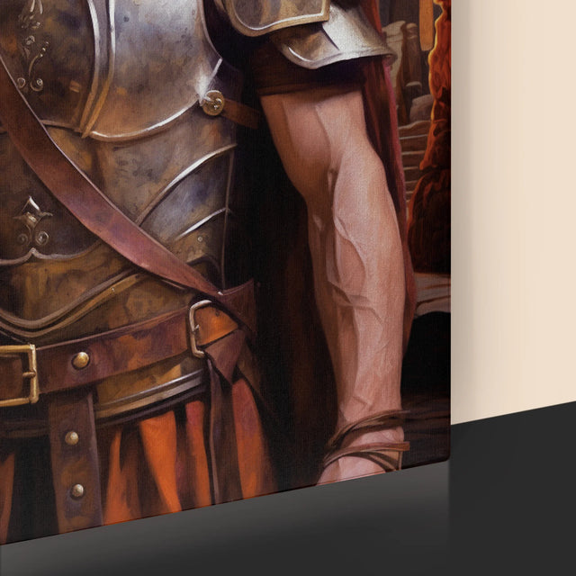 Koninklijk Portret: Gladiator - Afdruk Met Frame 30X40 (Verticaal)