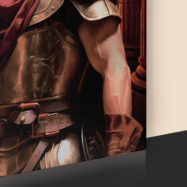 Koninklijk Portret: Strijder - Afdruk Met Frame 30X40 (Verticaal)