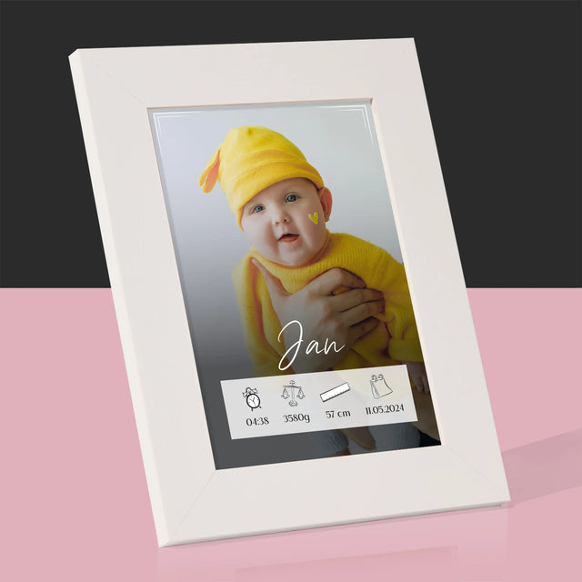 Geboorteakte Van Kind: Metriek Kader - Fotokader (Horziontaal)